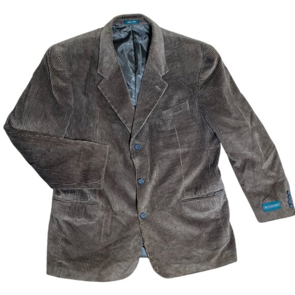 Hill & Archer Brown Corduroy‎ Blazer Sport Jacket Mens Size 42